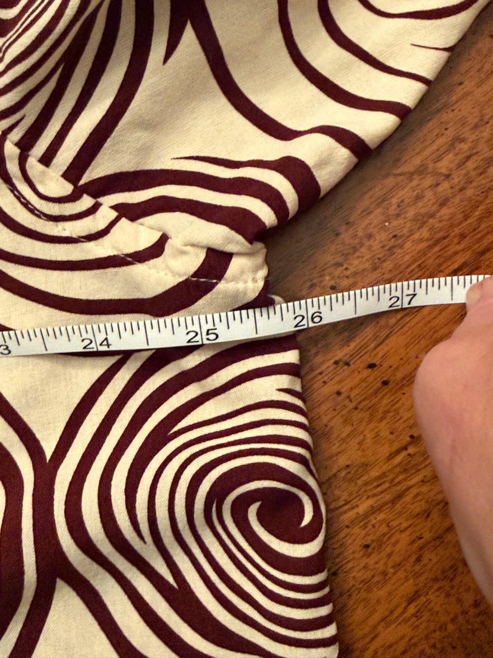 John Henry Washable Silk Abstract Swirl Camp Shirt Men’s XL Brown Cream Resort - Picture 12 of 12